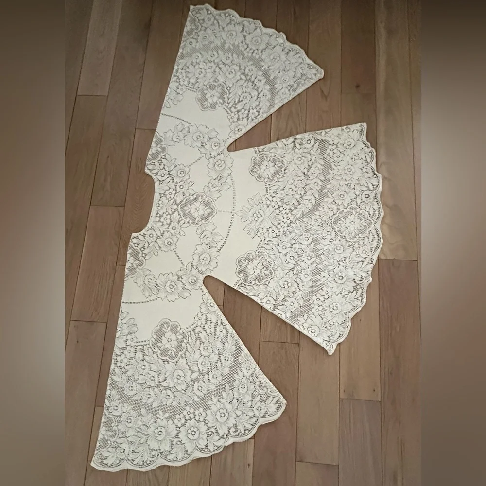 Vintage 60’s 70’s crochet lace boho bell sleeve dress - Picture 14 of 16